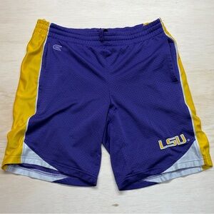 Colosseum LSU Tigers Purple Gold Mesh Athletic Shorts Men’s Small
